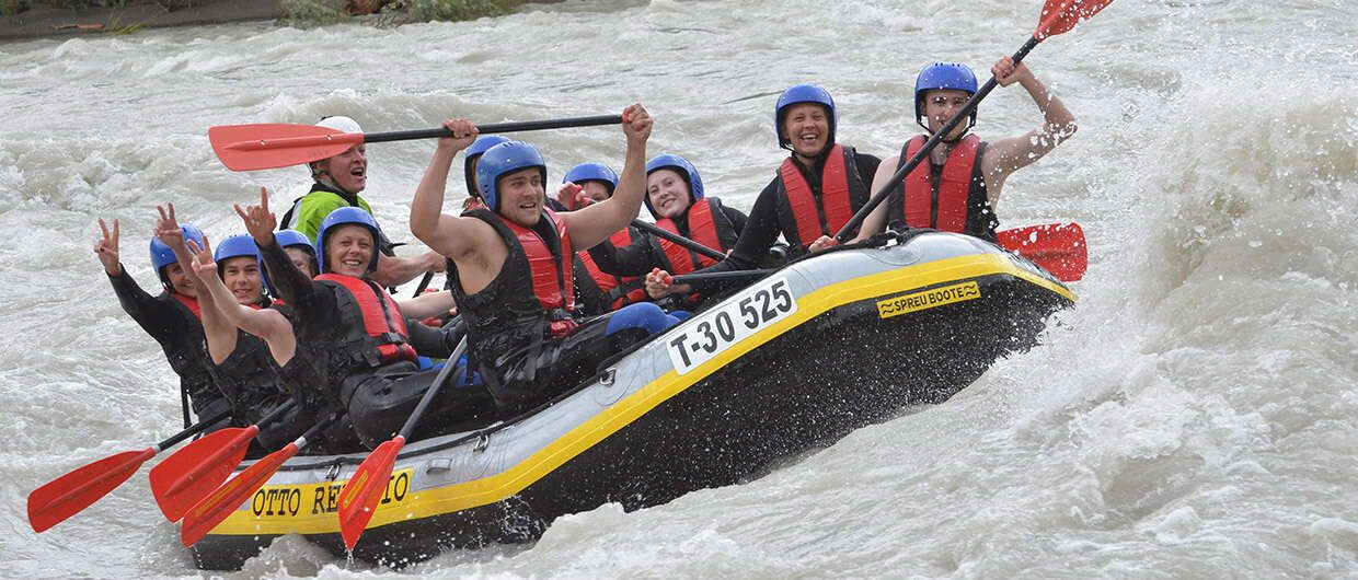 Rafting in the Imster Gorge in Tyrol