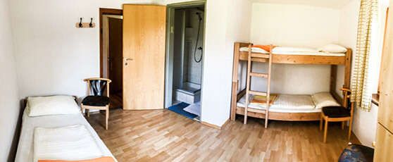 Rooms in the Outdoor Refugio in the Ötztal - ideal for rafting and canyoning