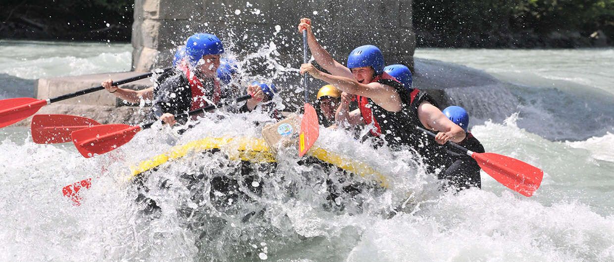 Rafting for school classes in the Imster Gorge in Tyrol