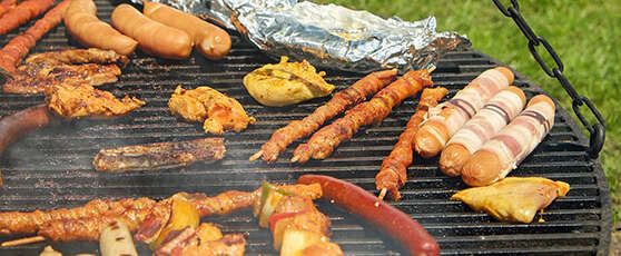 Barbecue im Outdoor Refugio in Haiming