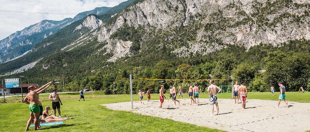 Volleyballplatz von Outdoor-Refugio
