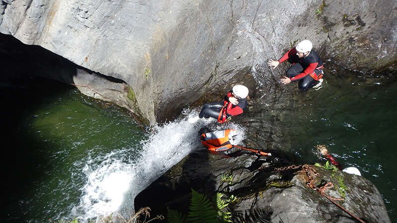 Canyoning im Tiroler Oberland im Ötztal mit Outdoor Refugio