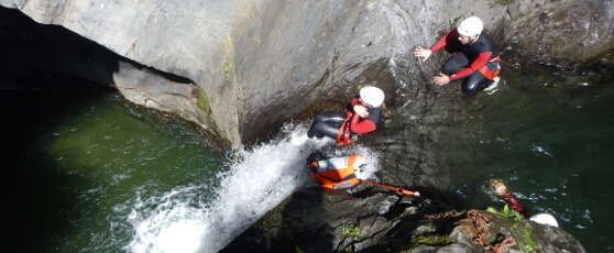 Canyoning mit Outdoor Refugio in den Klamms von Tirol