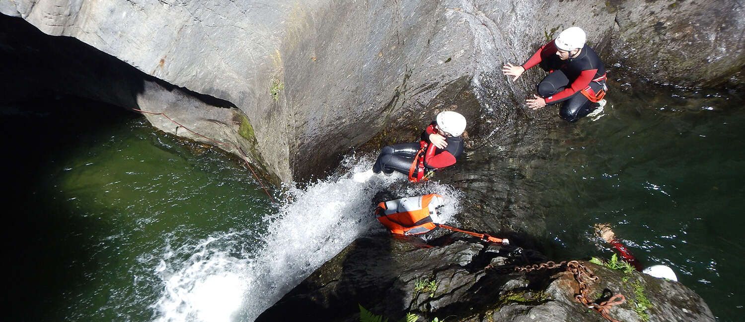 Canyoning with Outdoor Refugio in the Ötztal in Tyrol 